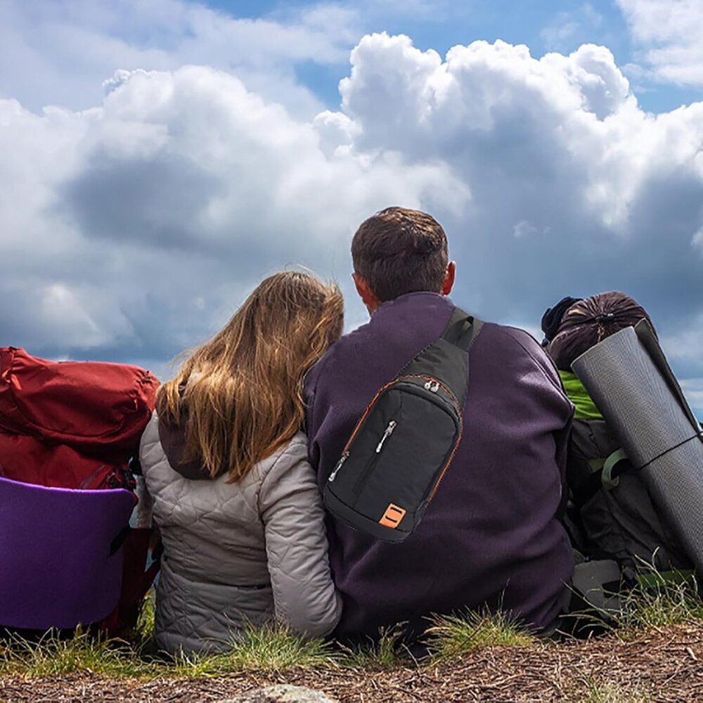 Small Waterproof Nylon Sling Backpack Unisex Cros… - image 6